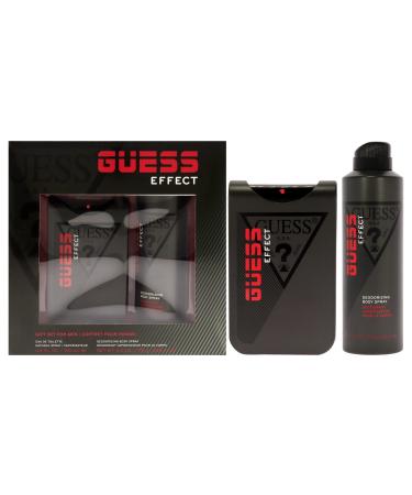 Guess Guess Effect 3.4 oz EDT Spray 6oz Body Spray Men 2 Pc Gift Set
