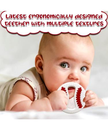 Soothing Silicone Baseball Teether - BPA-Free Teething Toy for Babies - Buy Online on SooperMarket.com