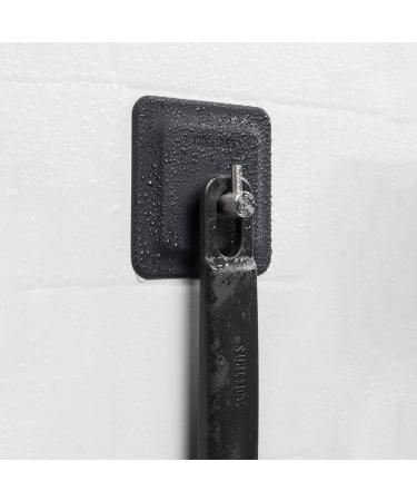 Tooletries Silicone Back Scrubber with Long Handle + Reusable Hook - Charcoal - Buy Online on SooperMarket.com
