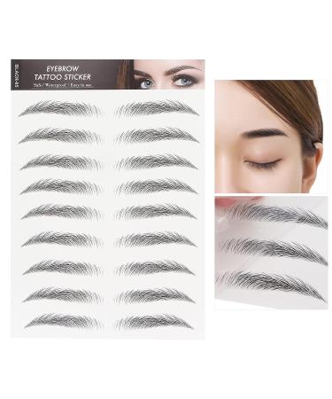 Long Lasting Waterproof Eyebrow Tattoo Sticker for Women - BLACK-05 - Buy Online on SooperMarket.com