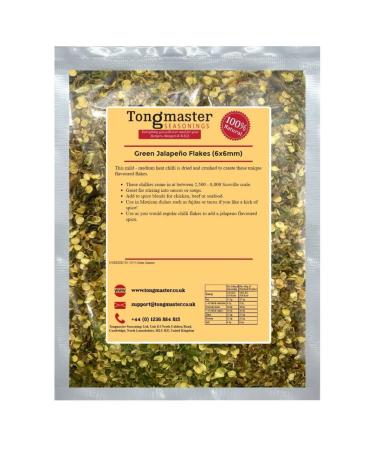 Green Jalapeno Flakes (6x6mm) - 1kg