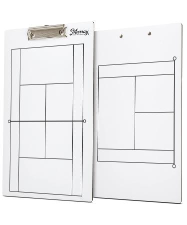 Murray Sporting Goods Dry Erase Double-Sided Tennis Coaches Clipboard