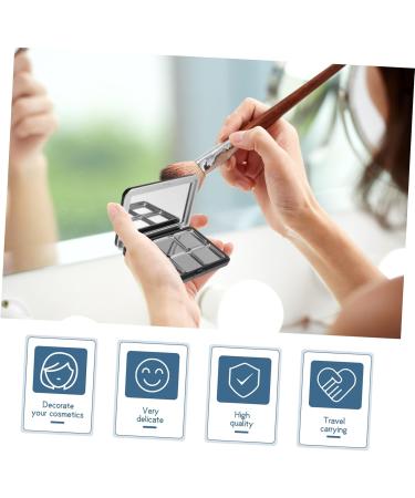 FOYTOKI 1 Set Eye Shadow Box DIY Blusher Container Fillable Eyeshadow Container Refillable Blusher Container Travel Eyeshadow Container Refillable Lipstick Container Makeup Supplies - Buy Online on SooperMarket.com