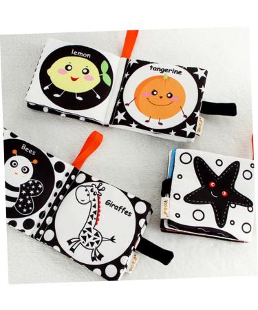 Ibasenice 2-Pack Fabric Book Game Set | Educational Toys for Toddlers | Baby Opposites Fabric Books | Soft Peach Skin | International Shipping Available - Buy Online on SooperMarket.com