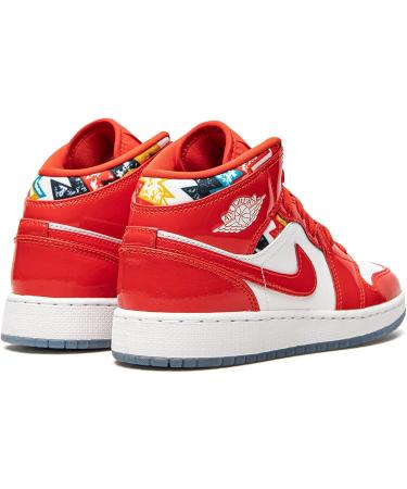 Nike Jordan Youth AIR Jordan 1 MID SE GS DC7248 600 Barcelona Sweater Red Patent - Size 5.5Y Chile Red/White-pollen - 5.5 Big Kid - Buy Now - Buy Online on SooperMarket.com