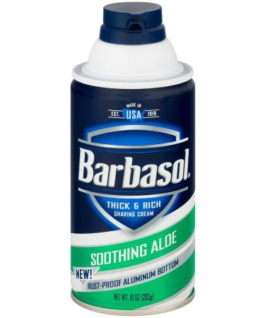Barbasol Soothing Aloe Thick & Rich Shaving Cream 10 oz