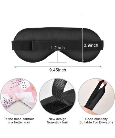 Haskirky Light Blocking Eye Mask for Deep Sleep - Breathable & Adjustable for Men and Women - Perfect for Travel, Yoga, Meditation - Watercolor Pink - Buy Online on SooperMarket.com
