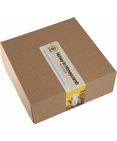 3 x 350g Honeycomb Of Wildflower In Wooden Frame - Pure Natural Honey Comb - Unpasteurised 100% Directly From Hives - Buy Online on SooperMarket.com