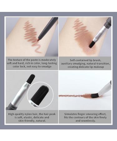 4PC Nude Lip Liner Set - Vegan & Cruelty-Free - Matte, Creamy Formula with Brush - Precise & Define for Easy Application - B01 - Buy Online on SooperMarket.com