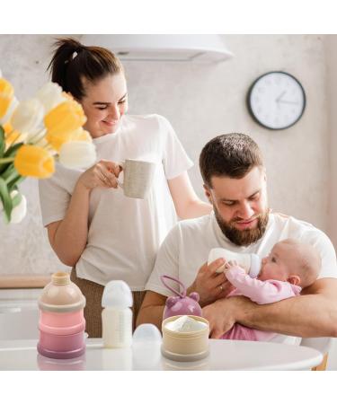 Bezavea 3-Layer Baby Milk Powder Dispenser & Formula Storage Container - 120ml Portable Green Travel Feeding Storage - Buy Online on SooperMarket.com