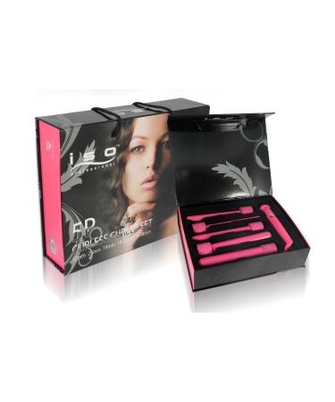 Curling Iron 5P with Interchangeable Barrel - 5 Sizes - Pink