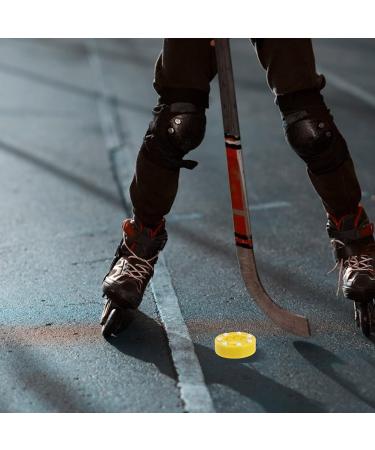 ABOOFAN Yellow Roller Hockey Puck - Inline & Street Hockey Training Equipment - International Shipping Available - Buy Online on SooperMarket.com