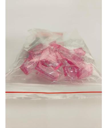 Kalolary Nail Mold Acrylic Nail Forms 100Pcs T Curve Shape + 10 Pink Nail Tip Clips - Buy Online on SooperMarket.com