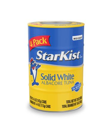 StarKist Solid White Albacore Tuna in Water 5 oz can (Pack of 4) Albacore in Water 1 Count (Pack of 4)