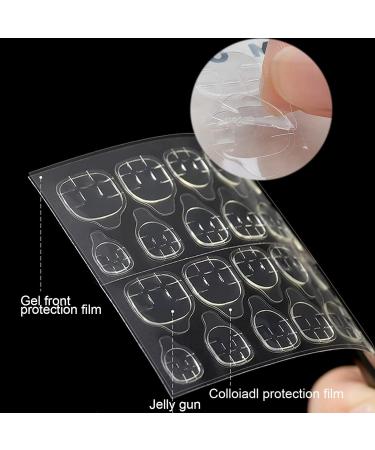 ILamourCar False Nails Stickers 240 Pcs Double-Side Glue Nail Sticker Waterproof Breathable False Nail Glue Stickers for DIY Nail Art Decoration (10 Sheets) - Buy Online on SooperMarket.com