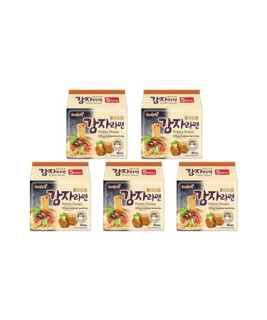 Samyang Potato Flavour Instant Noodle Ramen Suitable For Vegetarian (Pack of 25) by CNMART