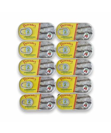 Spicy Sardines in Vegetable Oil - 10 x 56 g - Pescador - Portugal