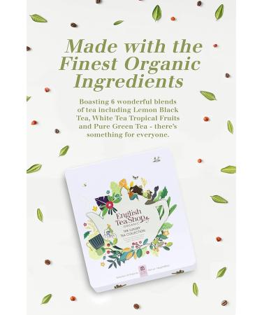 English Tea Shop Organic Luxury Gift Tin - 72 Tea Bag Sachets - 6 Different Flavours. 136 g - Buy Online on SooperMarket.com