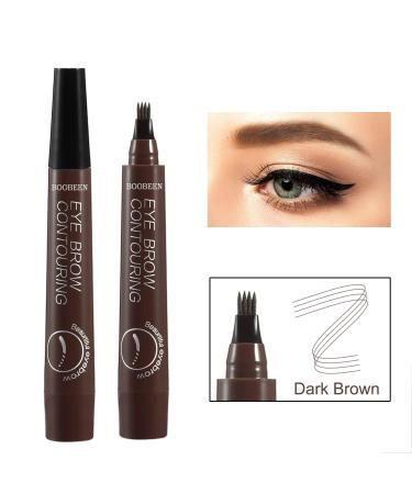 Boobeen Eyebrow Pencil - Micro Forking Spitz Applicator for Natural Dark Brown Brows | International Shipping Available - Buy Online on SooperMarket.com