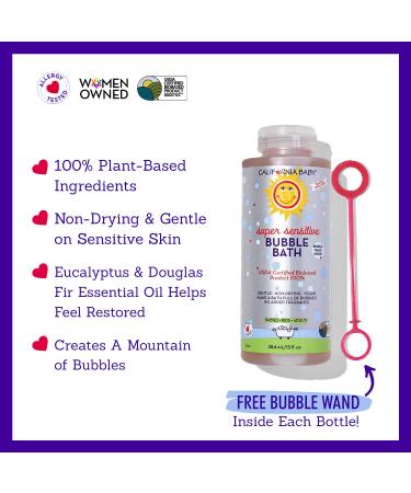 California Baby Super Sensitive Bubble Bath 13oz - Fragrance-Free and Gentle Formula - Buy Online on SooperMarket.com