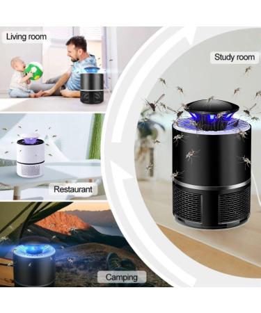 Bug Zapper & Fruit Fly Trap - Electric Mosquito Killer | Indoor/Outdoor Hangable Insect Zapper for Home, Patio - Powerful Gnats Attractant Trap (Black) - Buy Online on SooperMarket.com