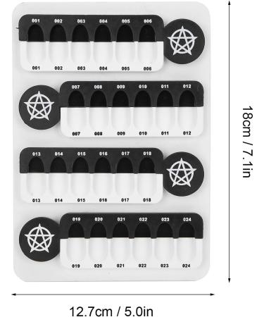 Nail Color Display Card Light weighted Nail Color Display Board Detachable Easy To Polish Transparent for Nail Salons for Painting for Showing for Beginners - Buy Online on SooperMarket.com