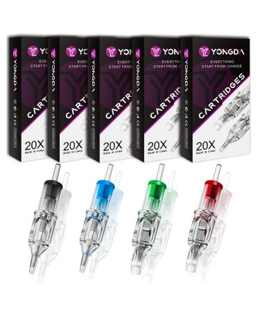 YONGDA 100Pcs Mixed #12 3RL 5RL 7RL 9RL 5RS 7RS 7M1 9M1 9RM 11RM 3RL 5RL 7RL 9RL 5RS 7RS 7M1 9M1 9RM 11RM/100pcs