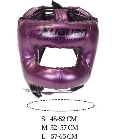 Buy Dickly Boxing Headgear - Waterproof Muay Thai & Kickboxing Head Cover for All Ages - Ultimate Facial Protection for Grapplers - Violet L - Buy Online on SooperMarket.com
