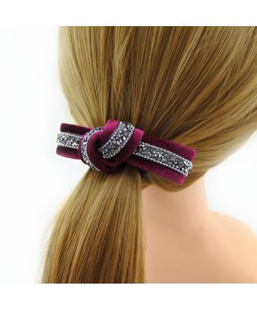 Buy Meilliwish Elegant Retro Hair Ties for Women & Girls - Beautiful Wine Red B115 | International Shipping - Buy Online on SooperMarket.com