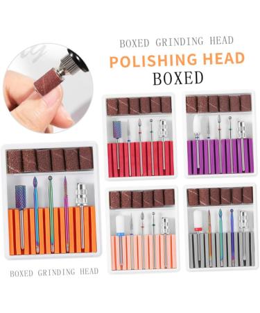 POPETPOP 1 Set Manicure Drill Bits Electric File for Nails Drill Bits for Nails Sturdy Drill Bits Nail Art Equipment Rechargeable Nail File Nail Drill Bits Manicure Tools Pink Ceramics 6.5x5.5cm Pink - Buy Online on SooperMarket.com