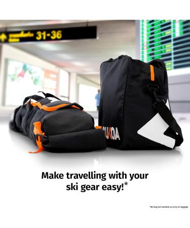 Ski Bag & Boot Bag Combo for Air Travel - Orange Sukoa Ski Luggage Set for Snow Gear & Accessories - Buy Online on SooperMarket.com