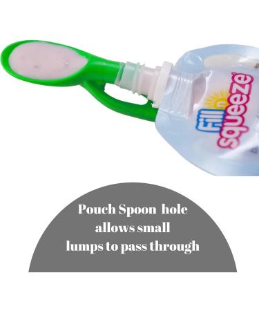 Fill n Squeeze Baby Spoon for Pouches - Simple Puree Spoon Clip for Ellas Kitchen Organic Food Pouch - Pack of 1 - Buy Online on SooperMarket.com