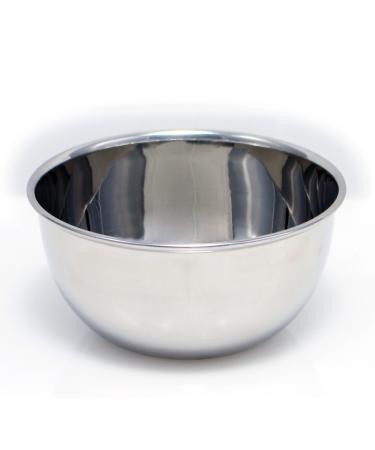 Macs Beautiful Deluxe Chrome Shaving Bowl Made Of 18/8 Stainless Steel for Shaving Soap-B2047