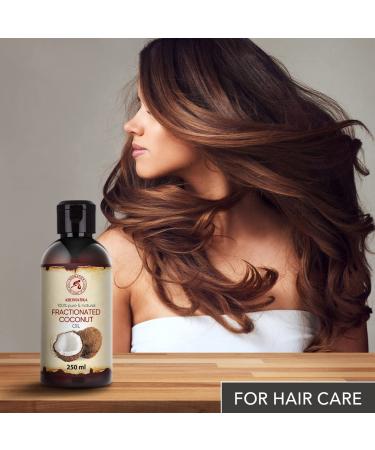 Buy Pure Fractional Coconut Oil 250ml - Odorless Cocos Nucifera Oil for Skin Hair and Massage - Natural Cosmetic Oil - International Shipping Available - Buy Online on SooperMarket.com