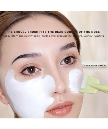 Virtcooy Silicone Face Brush | Mud Film Applicator Brush Reusable Double Head Silicone Face Washing Scrubber - Buy Online on SooperMarket.com