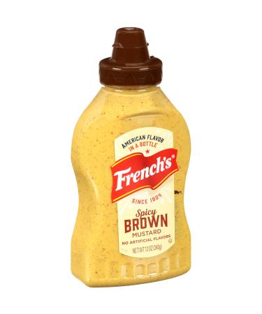 French's Spicy Brown Mustard, 12 oz (Pack of 12) 12 Ounce (Pack of 12)