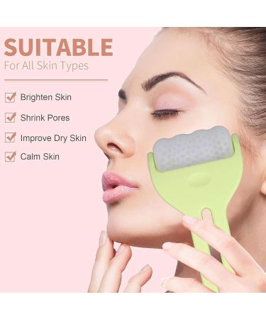 Facial Massager Roller - Handheld Ice Cooling Tool for All Skin Types | Green Skin Care Essential - Buy Online on SooperMarket.com