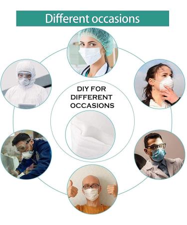 Clear Anti-Fog Nose Bridge Pads - 5pcs Silicone Self-Adhesive Strips for Mask, Comfortable Seal Cushion for DIY Crafting - Buy Online on SooperMarket.com