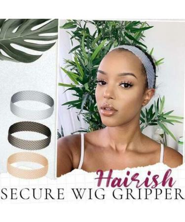 3 Pcs Secure Invisible Wig Gripper | Soft Non-Slip Sweatproof Wig Band for Ultimate Hold - Buy Online on SooperMarket.com