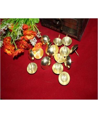 PRIMUZ 25 * 25MM Imitation Gold Bubble Nails Wooden Gift Box Sofa Nails Doornail Decorative Accessories - Buy Online on SooperMarket.com