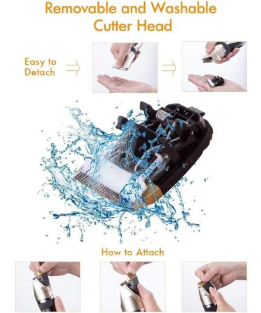 Dog Clippers Rechargeable Low Noise Cordless Pet Clippers with 4 Guide Combs and Cleaning Brush Nail Kits - Buy Online on SooperMarket.com