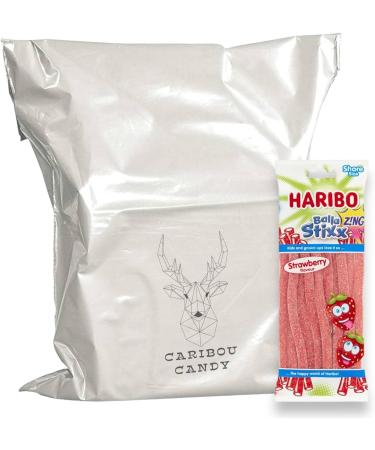 Balla Stixx Zing Strawberry Sugar Coated Gummy Sweets Big Fizzy Laces 140g - 3x Share Bags - Buy Online on SooperMarket.com