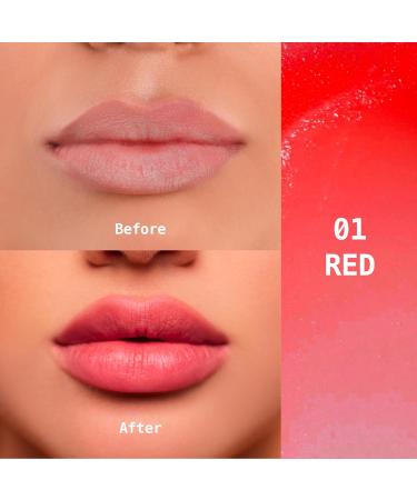Ruby Kisses Balm Up Tinted Lip Balm - Hydrating Non-Greasy Coconut & Vitamin E Infused Lip Care - Lightweight Sheer Red Color - Buy Online on SooperMarket.com