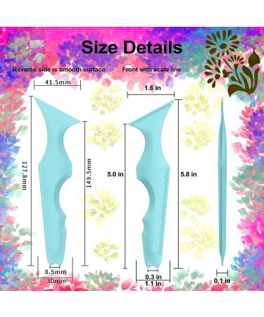 SHANPIN 5 in 1 Silicone Eye Makeup Tool - Reusable Eyeliner Stencils & Winged Eyeliner Aid in Blue - Buy Online on SooperMarket.com