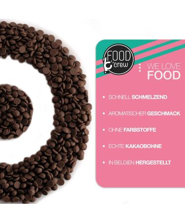 Food Crew 900g Belgian Dark Chocolate for Fondue & Fountains - 10 Individually Packaged Portion Bags - Perfect for New Year's Eve Celebrations - Buy Online on SooperMarket.com