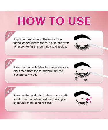 FADLASH Cluster Lash Glue Remover Cream 10ml - Low Irritation Sensitive Skin Cleanser for Individual Eyelash Extensions - Buy Online on SooperMarket.com