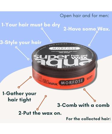 Morfose Hair Gel Wax 175ml Pack of 6 - Super Aqua | Best International Shipping - Buy Online on SooperMarket.com