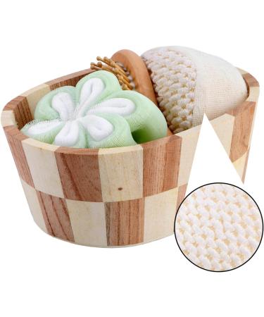 6-Piece Bathroom Set | Scrubbing Balls & Bathing Tools | Shower Supplies for Ultimate Clean - Buy Online on SooperMarket.com