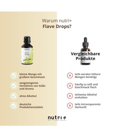 Flave Drops Vanilla 30ml Calorie-Free Aroma Drops & Vegan Flavor Concentrate Sweetener Taste Made in Germany - Buy Online on SooperMarket.com