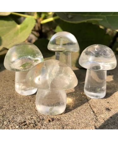 Home Decoration 40-50mm Crystal Mushroom Natural Clear Quartz Mushrooms Lovely Rose Crystal Gemstone Agaric Home Decoration Stones kaixun 1pc - Buy Online on SooperMarket.com